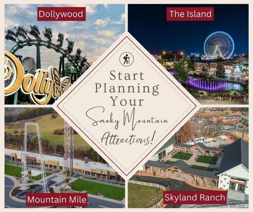 Enchanted Forest Cabin And Teepee! Lights & Laser Show! Private Hot Tub! Unique Stay! Sevierville Bagian luar foto