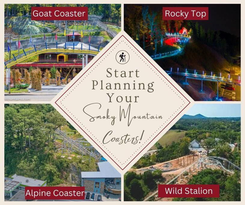 Enchanted Forest Cabin And Teepee! Lights & Laser Show! Private Hot Tub! Unique Stay! Sevierville Bagian luar foto