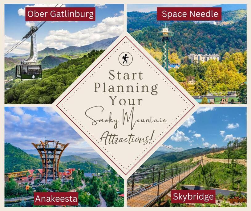 Enchanted Forest Cabin And Teepee! Lights & Laser Show! Private Hot Tub! Unique Stay! Sevierville Bagian luar foto